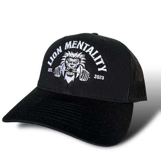 Lion Mentality Trucker Hat - Black